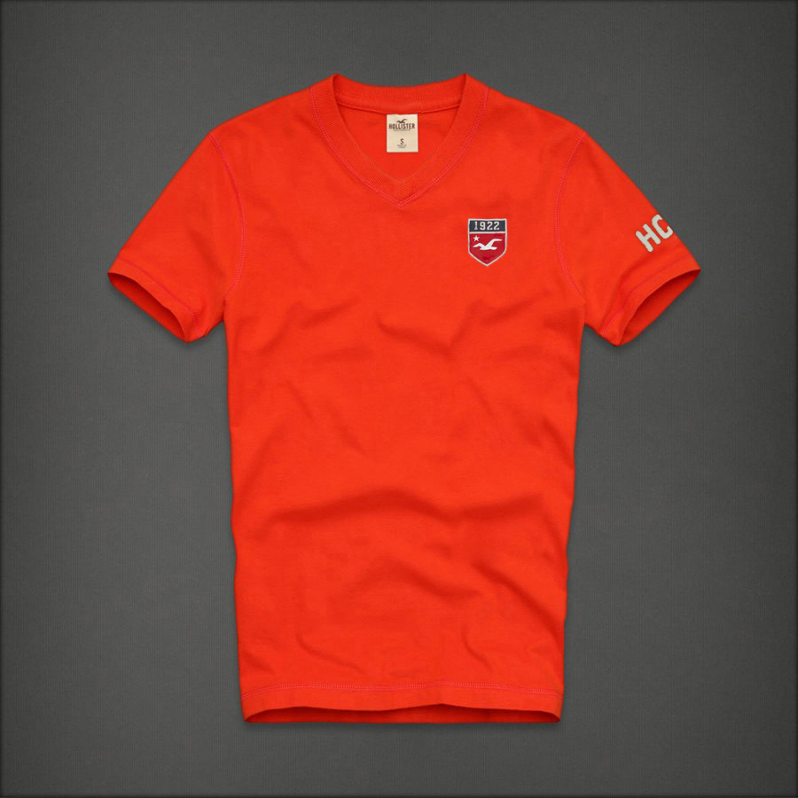 Hollister Hombres cuello en V Corto Remera HCO4244